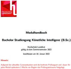 Modulhandbuch Bachelor Studiengang K Unstliche Intelligenz (B.Sc.)