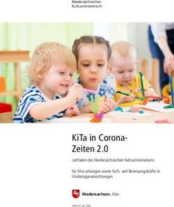 KITA IN CORONA-ZEITEN 2.0 - NIEDERSACHSEN. KLAR. LEITFADEN DES NIEDERS&Auml;CHSISCHEN KULTUSMINISTERIUMS