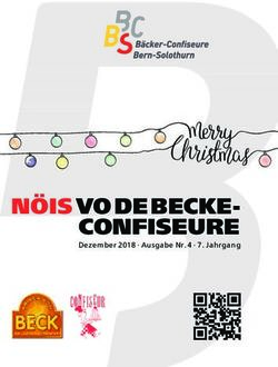 N&Ouml;IS VO DE BECKE-CONFISEURE - Dezember 2018 Ausgabe Nr. 4 7. Jahrgang - Berner ...