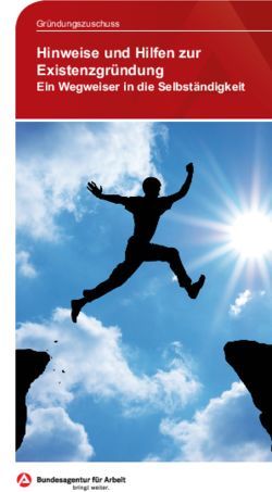 Hinweise und Hilfen zur Existenzgründung - Ein Wegweiser in die Selbständigkeit - Bundesagentur ...