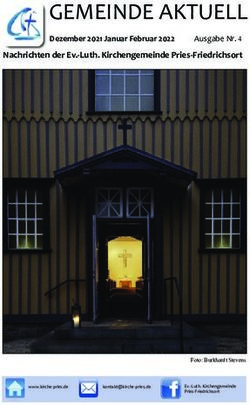 GEMEINDE AKTUELL Dezember 2021 Januar Februar 2022 Ausgabe Nr. 4 Nachrichten der Ev. Luth. Kirchengemeinde Pries Friedrichsort - Nordkanalregion