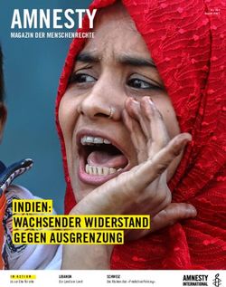 AMNESTY - INDIEN: WACHSENDER WIDERSTAND GEGEN AUSGRENZUNG - MAGAZIN DER MENSCHENRECHTE