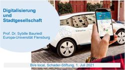 Digitalisierung und Stadtgesellschaft - Prof. Dr. Sybille Bauriedl Europa-Universit&auml;t Flensburg Bi/e local, Schader-Stiftung, 1. Juli 2021 ...