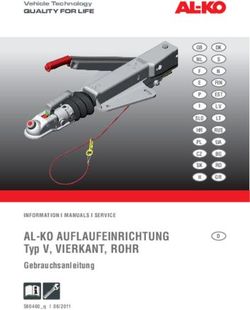 AL-KO AUFLAUFEINRICHTUNG - Typ V, VIERKANT, ROHR Gebrauchsanleitung - Kip Caravan