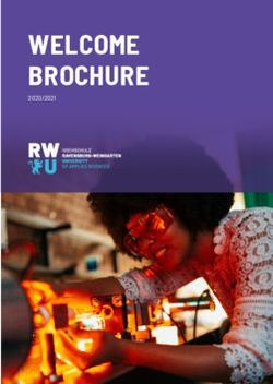 WELCOME BROCHURE - Hochschule Ravensburg-Weingarten
