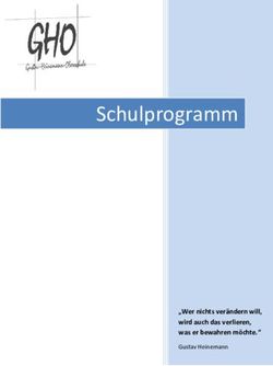 Schulprogramm - "Wer nichts verändern will, wird auch das verlieren, was er bewahren möchte." - Gustav-Heinemann-Oberschule