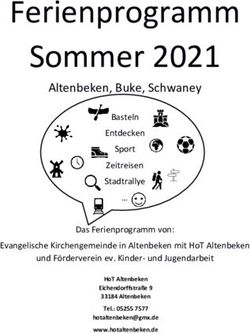 FERIENPROGRAMM SOMMER 2021 - ALTENBEKEN, BUKE, SCHWANEY - HOT ALTENBEKEN