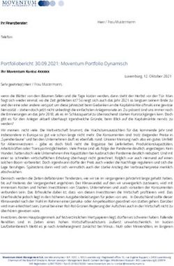 Portfoliobericht 30.09.2021: Moventum Portfolio Dynamisch