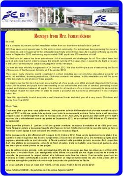 EEB4 Volume 3 No. 2 Message from Mrs. Ivanauskiene