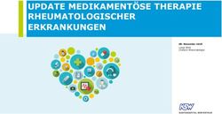 UPDATE MEDIKAMENT&Ouml;SE THERAPIE RHEUMATOLOGISCHER ERKRANKUNGEN - November 2018 Lukas Wildi Chefarzt Rheumatologie