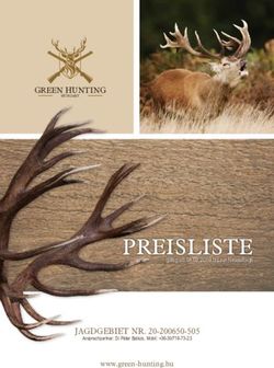 PREISLISTE JAGDGEBIET NR. 20-200650-505 - BT-Green