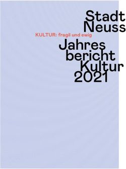 Stadt Neuss Jahres bericht Kultur 2021
