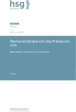 Rechenschaftsbericht des Präsidiums - 2020 Beschlossen in der Sitzung vom 09.03.2021 - Hochschule für ...