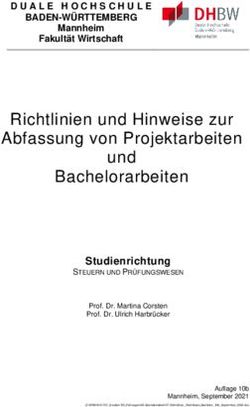 Richtlinien Und Hinweise Zur Abfassung Von Projektarbeiten Und ...