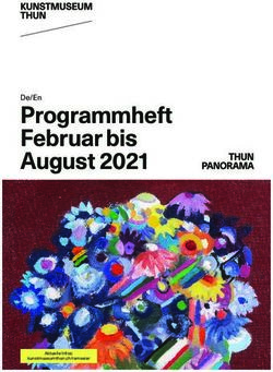 Programmheft Februar bis August 2021 - De/En - Aktuelle Infos: kunstmuseumthun.ch/ramseier - Kunstmuseum Thun