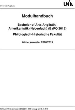 MODULHANDBUCH BACHELOR OF ARTS ANGLISTIK/ AMERIKANISTIK (NEBENFACH) (BAPO 2012) PHILOLOGISCH-HISTORISCHE FAKULTÄT - UNI AUGSBURG