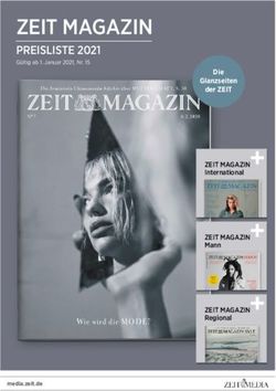 ZEIT MAGAZIN PREISLISTE 2021 - Die Glanzseiten der ZEIT