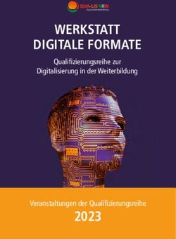 WERKSTATT DIGITALE FORMATE - Qualifizierungsreihe zur Digitalisierung in der Weiterbildung - Veranstaltungen der Qualifizierungsreihe - Wb-web.de