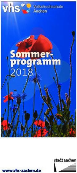 Sommer-programm 2018 - www.vhs-aachen.de - VHS Aachen