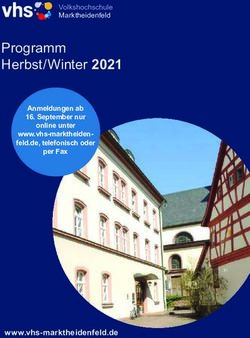 Programm Herbst/Winter 2021 - www.vhs-marktheidenfeld.de - Anmeldungen ab 16. September nur - VHS Marktheidenfeld