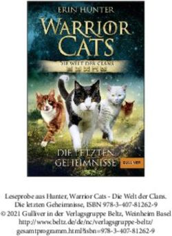 Leseprobe aus Hunter, Warrior Cats - Die Welt der Clans. Die letzten Geheimnisse, ISBN 978-3-407-81262-9 2021 Gulliver in der Verlagsgruppe ...