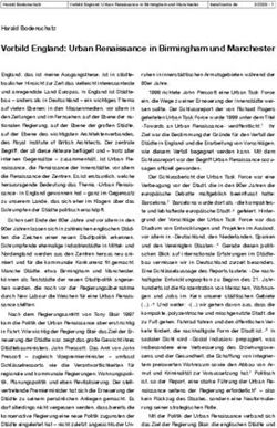 Vorbild England: Urban Renaissance in Birmingham und Manchester