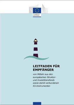 LEITFADEN FÜR EMPFÄNGER - von Mitteln aus den europäischen Struktur- und Investitionsfonds sowie damit verbundenen EU-Instrumenten - Europa EU
