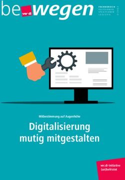 Be wegen - Digitalisierung mutig mitgestalten Mitbestimmung auf Augenh&ouml;he ver.di-Initiative (un)befristet - Postdienste, Speditionen und Logistik