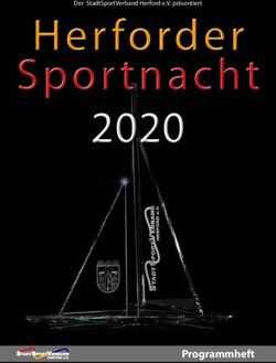 PROGRAMMHEFT - DER STADTSPORTVERBAND HERFORD E.V. PR&Auml;SENTIERT - STADTSPORTVERBAND HERFORD EV