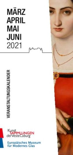 M&Auml;RZ APRIL MAI JUNI 2021 - Kunstsammlungen der Veste ...