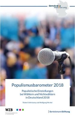 Populismusbarometer 2018 - Populistische Einstellungen bei Wählern und Nichtwählern in Deutschland 2018 - Bertelsmann Stiftung
