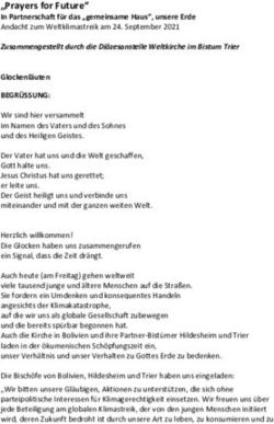 "Prayers for Future" - Ökumenischer Weg