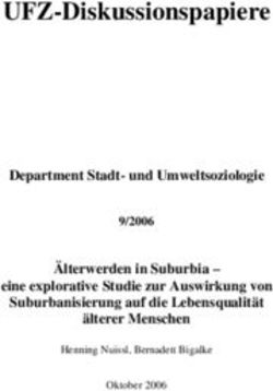 UFZ-Diskussionspapiere - Department Stadt- und Umweltsoziologie &Auml;lterwerden in Suburbia - eine explorative Studie zur Auswirkung von ...