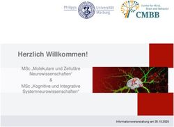 Herzlich Willkommen! MSc "Molekulare und Zelluläre Neurowissenschaften" & MSc "Kognitive und Integrative Systemneurowissenschaften" ...