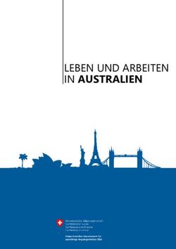 LEBEN UND ARBEITEN IN AUSTRALIEN - Eidgen&ouml;ssisches ...