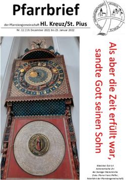 Pfarrbrief der Pfarreiengemeinschaft Hl. Kreuz/St. Pius