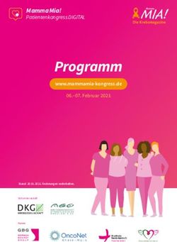 Programm Mamma Mia! Patientenkongress DIGITAL
