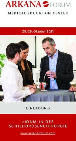 CIONM IN DER - MEDICAL EDUCATION CENTER 28.-29. Oktober 2021 - ARKANA ...