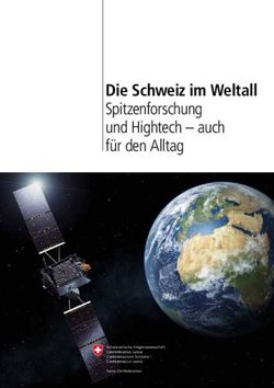 Die Schweiz im Weltall - Spitzenforschung und Hightech - auch f&uuml;r den Alltag - Eidgen&ouml;ssisches Departement f&uuml;r ausw&auml;rtige ...