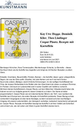 Kay Uwe Hoppe, Dominik Klier, Theo Lindinger Caspar Plautz. Rezepte mit Kartoffeln - Verlag Antje Kunstmann