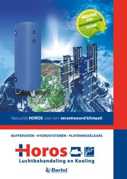 E E N - NATUURLIJK HOROS VOOR EEN VERANTWOORD KLIMAAT! BUFFERVATEN - HYDROSYSTEMEN - PLATENWISSELAARS - HOROS KLIMAATTECHNIEK