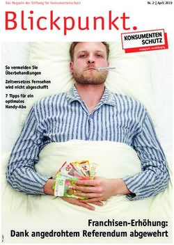 Blickpunkt - Stiftung für Konsumentenschutz
