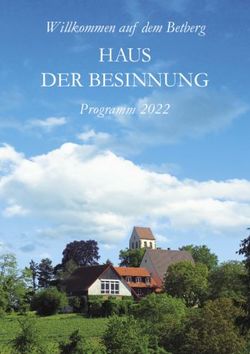 HAUS DER BESINNUNG Willkommen auf dem Betberg Programm 2022