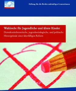 Wahlrecht f&uuml;r Jugendliche und &auml;ltere Kinder - Demokratietheoretische, jugendsoziologische, und politische Hintergr&uuml;nde einer &uuml;berf&auml;lligen Reform