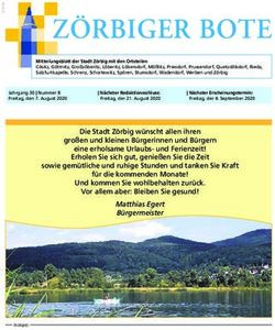 ZÖRBIGER BOTE - ZÖRBIGER BOTE