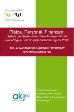 Pl&auml;tze. Personal. Finanzen - Bedarfsorientierte Vorausberechnungen f&uuml;r die Kindertages- und Grundschulbetreuung bis 2030 - Forschungsverbund ...