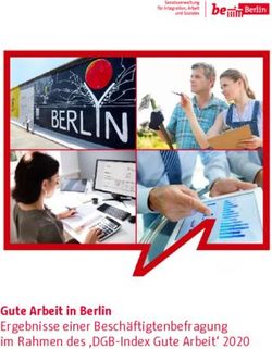 Gute Arbeit in Berlin - Ergebnisse einer Beschäftigtenbefragung im Rahmen des DGB-Index Gute Arbeit' 2020