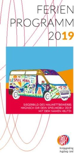 FERIEN PROGRAMM 2019 SIEGERBILD DES MALWETTBEWERBS "WÜNSCH DIR DEIN SPIELMOBIL" 2019 MIT DEM NAMEN "BLITZ" - Kreisjugendring Augsburg-Land