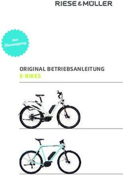 ORIGINAL BETRIEBSANLEITUNG E-BIKES - Riese & M&uuml;ller
