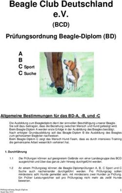 Beagle Club Deutschland e.V - (BCD) Prüfungsordnung Beagle-Diplom (BD)